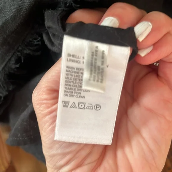 TOMMY BAHAMA Two Palms Double-Ruffle Linen dress with raw hem :: size small - Picture 9 of 11